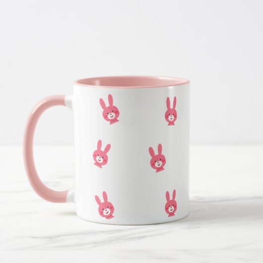 Cute Pink Feminine Coffee Cup Mok (Links)