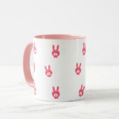 Cute Pink Feminine Coffee Cup Mok (Voorkant links)