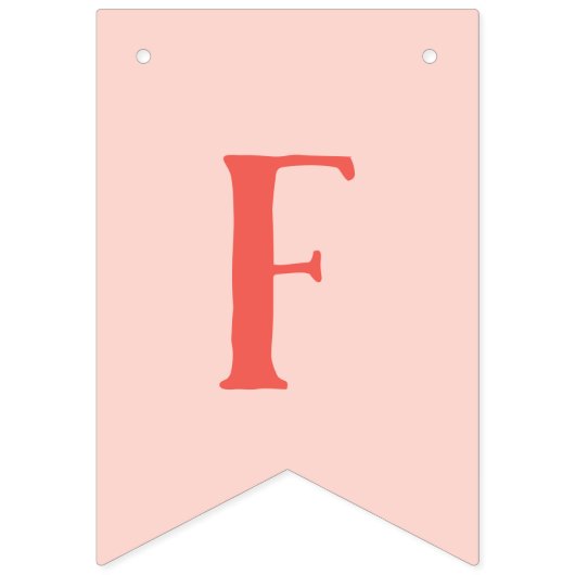 Cute Pink First Birthday Balloon Banner (Tweede vlag)