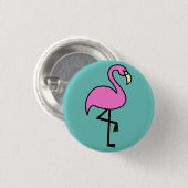 Cute Pink Flamingo Badge Pin Button (Voorkant /achterkant)