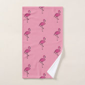 Cute Pink Flamingo Bath Towells Set Gift Bad Handdoek (Handdoek)
