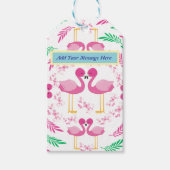Cute Pink Flamingo Cadeaulabel (Voorkant)