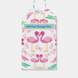 Cute Pink Flamingo Cadeaulabel