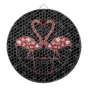 Cute Pink Flamingo Dartbord