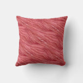 Cute Pink Flamingo & Feathers Pattern Pillow Kussen (Achterkant)