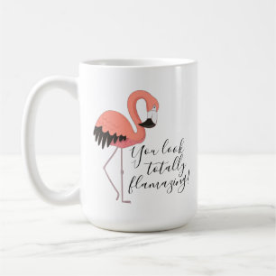 Cute Pink Flamingo Funny Volledig ontvlammende tek Koffiemok
