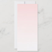 Cute Pink Flamingo Illustratie Kaart (Achterkant)