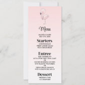 Cute Pink Flamingo Illustratie Kaart (Voorkant)