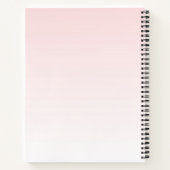 Cute Pink Flamingo Illustratie Notitieboek (Achterkant)