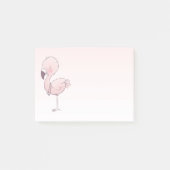 Cute Pink Flamingo Illustratie Post-it® Notes (Voorkant)
