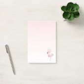 Cute Pink Flamingo Illustratie Post-it® Notes (Kantoor)
