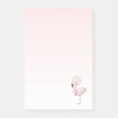 Cute Pink Flamingo Illustratie Post-it® Notes (Voorkant)