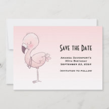 Cute Pink Flamingo Illustratie