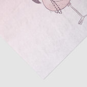 Cute Pink Flamingo Illustratie Tissuepapier (Detail)