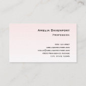 Cute Pink Flamingo Illustratie Visitekaartje (Achterkant)