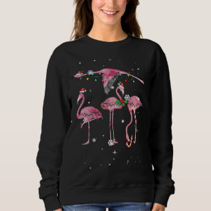 Cute Pink Flamingo Kerstmis 2021 Trui
