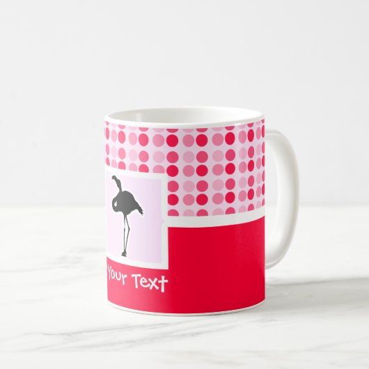 Cute Pink Flamingo Koffiemok (Voorkant rechts)