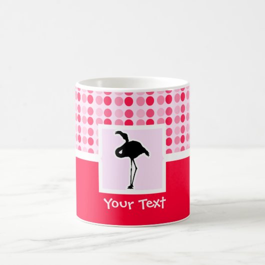 Cute Pink Flamingo Koffiemok (Center)