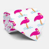 Cute Pink Flamingo Stropdas (Opgerold)