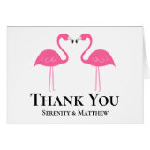 Cute Pink Flamingo Summer Beach Weddenschap (Voorkant Horizontaal)