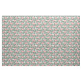 Cute Pink Flamingoes Palm Leafs Pattern Stof (Fat Quarter)