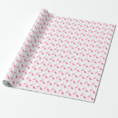 Cute Pink Flamingos Cadeaupapier (Uitgerold)