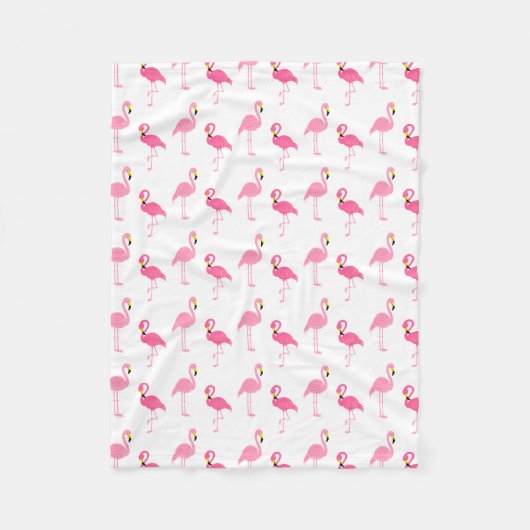 Cute Pink Flamingos Fleece Deken (Voorkant)