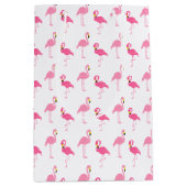 Cute Pink Flamingos Medium Cadeauzakje (Voorkant)