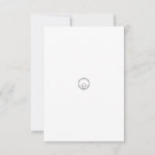 Cute Pink Floral Baby shower Invitation Kaart (Achterkant)