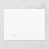 Cute Pink Floral Bunny Bingo Baby shower Game Kaar Uitnodiging Briefkaart (Achterkant)