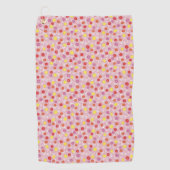 Cute Pink Floral Ditsy Golfhanddoek (Voorkant)