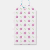 Cute Pink Floral Gift Label Cadeaulabel (Voorkant)