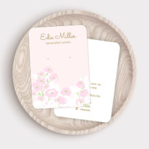 Cute Pink Floral Script oorklaar juwelen