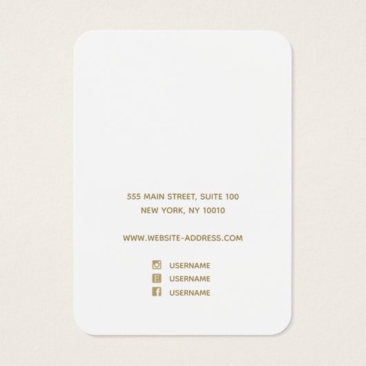 Cute Pink Floral Script oorklaar juwelen Visitekaartje (Achterkant)