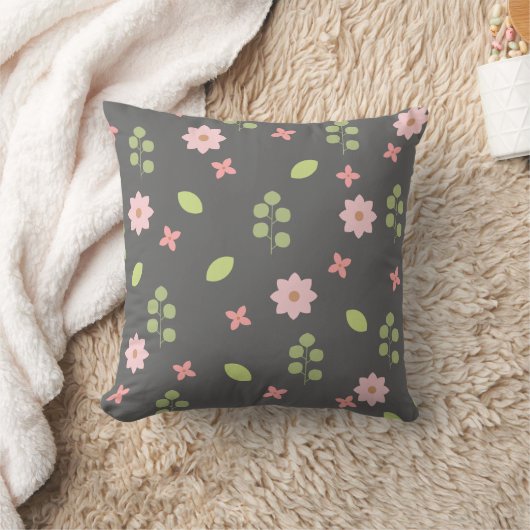 Cute Pink Floral Sierkussen (Deken)
