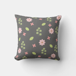 Cute Pink Floral Sierkussen