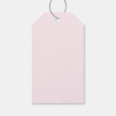 Cute Pink Floral Waterverf Baby shower Hartelijk d Cadeaulabel (Achterkant)