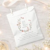 Cute Pink Flower Wreatl Girl Birthday Fun Facts Bedankzakje (Geknipt)