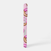 Cute Pink Frosted Donuts met Sprinkles Pattern iPhone 16 Hoesje (Rechterkant)