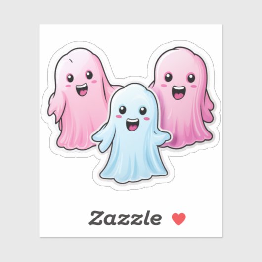 Cute Pink Ghost: Sweet Ghost #10 Sticker (Vel)