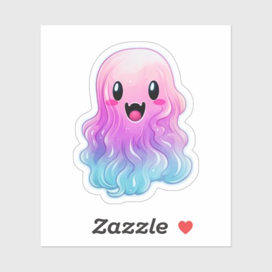 Cute Pink Ghost: Sweet Ghost #1 Sticker (Vel)