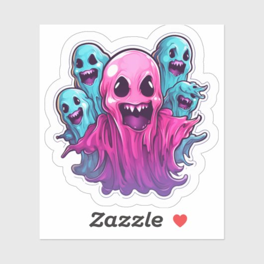 Cute Pink Ghost: Sweet Ghost #8 Sticker (Vel)