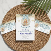 Cute Pink Gingerbread boy Books for Baby Request Informatiekaartje