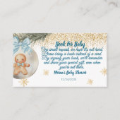 Cute Pink Gingerbread boy Books for Baby Request Informatiekaartje (Voorkant)