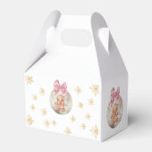 Cute Pink Gingerbread Girl Bauble Baby Shower Bedankdoosjes (Achterkant)