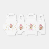 Cute Pink Gingerbread Girl Bauble Baby Shower Bedankdoosjes (Uitgevouwen)