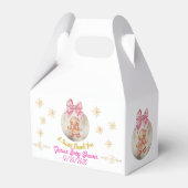 Cute Pink Gingerbread Girl Bauble Baby Shower Bedankdoosjes (Voorkant Zijde)