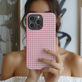 Cute Pink Gingham Pattern Case-Mate iPhone Case