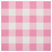 Cute Pink Gingham Pattern Gepersonaliseerd Stof (Swatch)