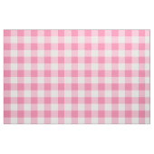 Cute Pink Gingham Pattern Gepersonaliseerd Stof (Fat Quarter)